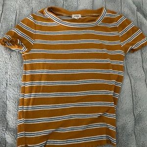 Mustard yellow striped